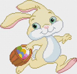 Easter Bunny 1 stitched view