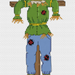 Scarecrow stitched view